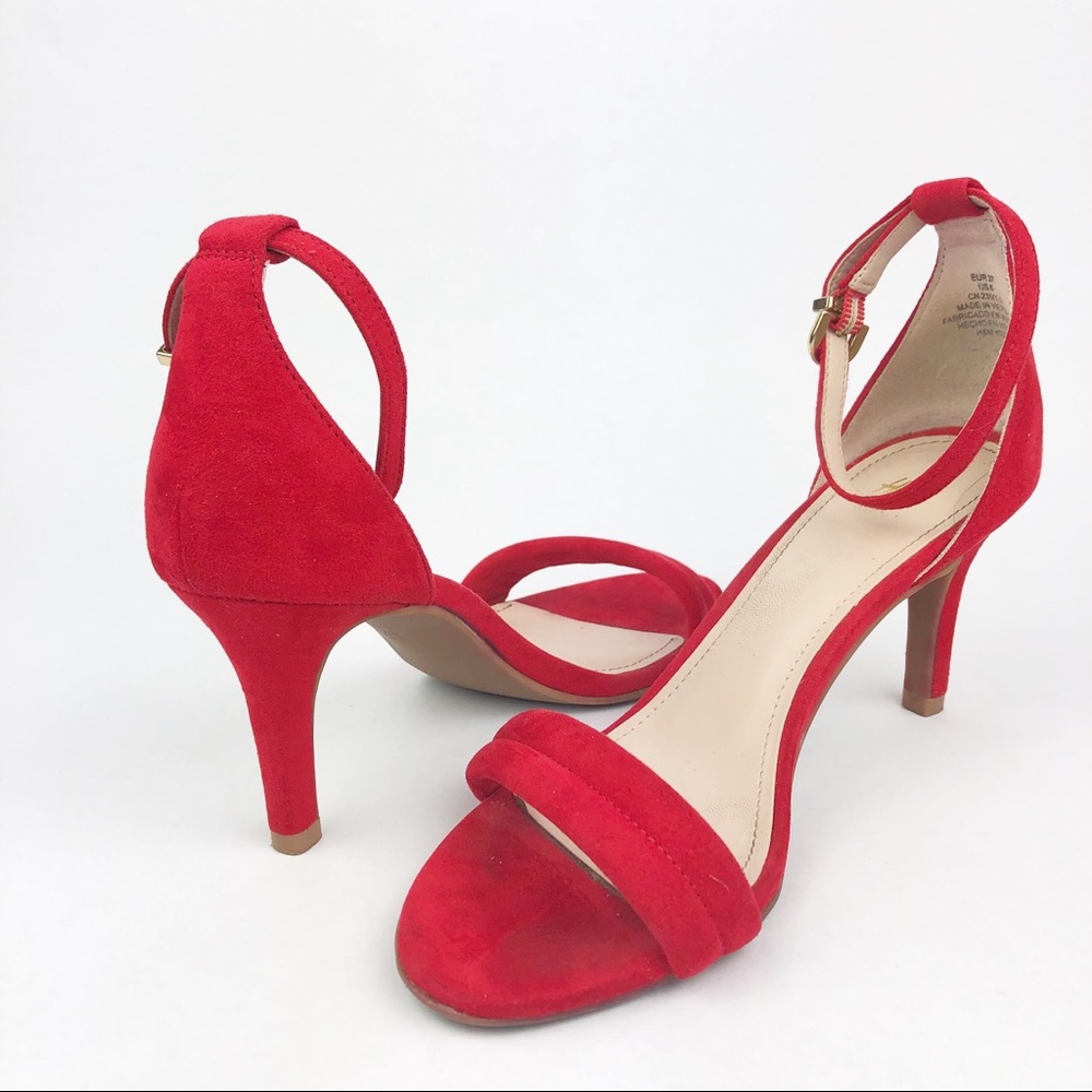 H&M Ankle Strap Open Toe Heel Sandals, Sz 6/37